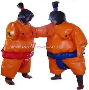 Inflatable SUMO WRESTLER Suits (2) bouncehouse