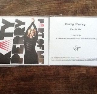 Katy Perry Part Of Me New 2 Trk Cd Promo   Jacques Lu Cont Remix 