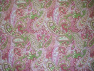 Gypsy Paisley Pink Lime Green Yellow Twin Comforter Cotton Reversible