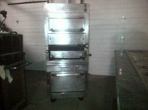 Upright Broiler, Salamander, and Convection Oven  All  One Space Saver