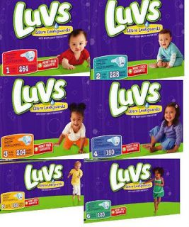 LUVS ULTRA LEAKGUARD DIAPERS, BIG PACK, YOU PICK SIZE AND COUNT