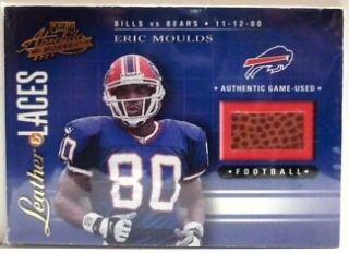 2001 Playoff Leather & Laces 215/275 Eric Moulds Bills
