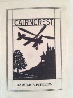 Cairncrest Bookplate Harold Pitcairn, Peter Schlemihl Cruikshank Illus
