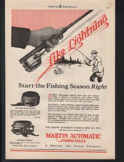 AUTOMATIC FISH REEL SPORT CREOLE TROUT RIVER FLY WATE STANDARD AD