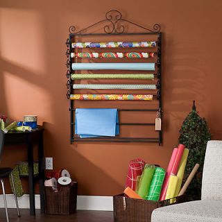 Easel Or Wall Mount Craft Storage Rack Black Wrapping Paper Roll