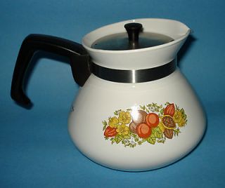 Vintage Corning Ware 6 Cup Stove Top Tea Kettle Teapot Tea Pot SPICE