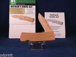 CRKT Hardwood Lockback Knife Kit Fully Working Knife Great To Make