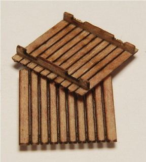 Pallets Laser Cut Micro Plywood Wood Kit 36 Pack HO Scale GCLaser