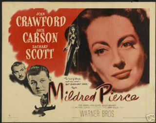 MILDRED PIERCE MOVIE POSTER Joan Crawford RARE VINTAGE   PRINT IMAGE