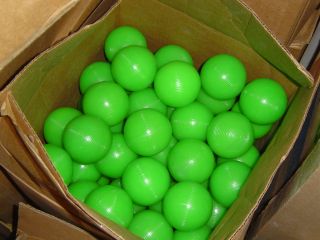 NEON Green Hard Plastic Carnival Balls*Long Lasting* May Never Need To