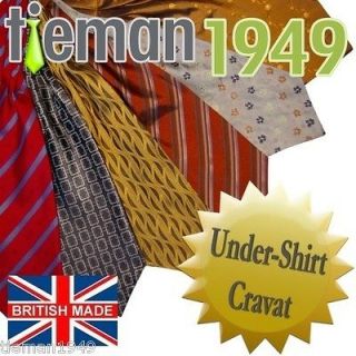 Ascot Cravat Self Tie Under Shirt Pure Silk Scarf Wedding Selection