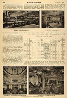 1907 Article Turbine Liner Lusitania Cunard Cruise Ship   ORIGINAL