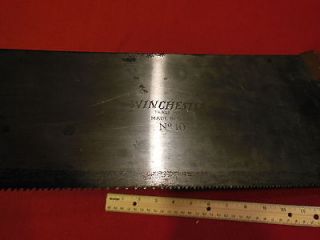 Winchester Store Model 10 26 Straight Back Hand Saw 8 Pt 1920s NR