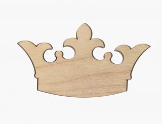 Crown Unfinished Flat Wood Shapes Cut Outs C250 Variety Sizes Crafts