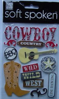 boot guitar country wild wild west card line dancing star crafts