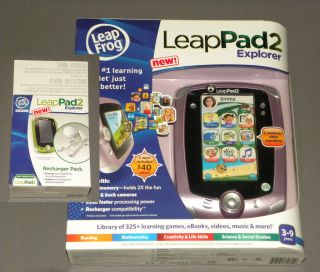 Leap Frog Leap Pad LeapPad 2 Explorer Pink Girls Bundle w Recharger