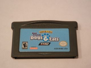 PAWS AND CLAWS DOGS AND CATS GAMEBOY ADVANCE GAME GBA***