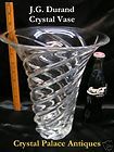 Durand Cristal d Arques France Lead Crystal Bud Vase 6 75