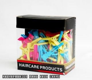 Color plastic duckbill hair clip hairstylist supplies tool Free Ship