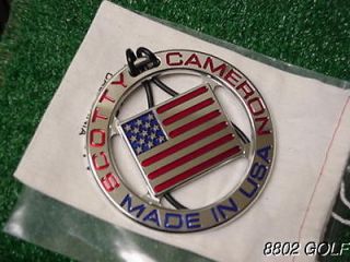 Brand New Titleist Scotty Cameron Ryder Cup USA Flag Bag Tag