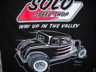 Solo Speed Shop black t shirt 1932 Ford Coupe Streetrod