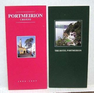 THE PRISONER TV Series 90s Brochures HOTEL PORTMEIRION