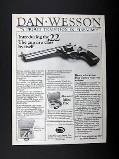 Dan Wesson .22 22 Double Action Revolver 1979 print Ad advertisement