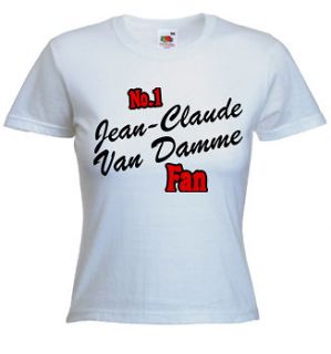 No 1 Jean Claude Van Damme Fan T Shirt   Personalised Customise With