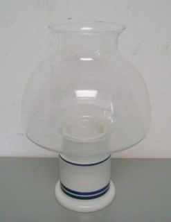 DANSK INTERNATIONAL HURRICANE SHADE LAMP CHRISTIANSHAVN BLUE CANDLE
