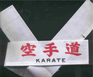 KARATE HEADBANDS Orie ntal LETTERS TIES AROUND HEAD