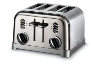 Cuisinart CPT 180BCH 4 Slice Metal Classic Toaster (Black Chrome)