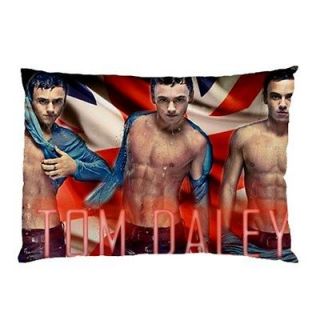 Tom Daley sexy union jack flag pillow case new