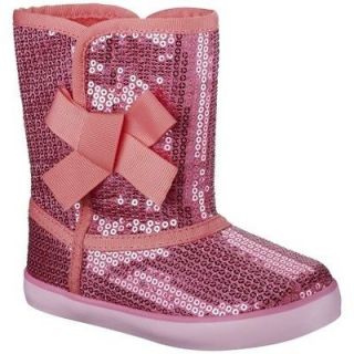 Girl Sequin Glitter Boot Pink Coral Shoe Cherokee NWT Fashion Daryn
