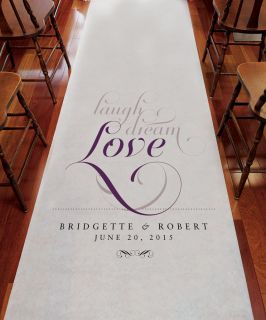 Ceremony Decoration Personalized EXPRESSIONS Aisle Runner For Outside