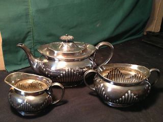 Daniel & Arter Silver Plated Tea Set c.1930 ART DECO STYLE TEA SET