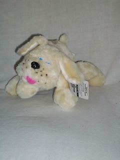 dan brechner plush blue puppy dog with bee on nose 6 stuffed animal