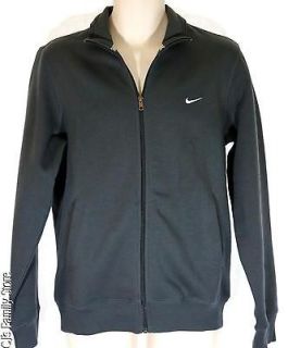 Nike Classic Fleece Track Jacket Mens XL Dark Gray Zip Front