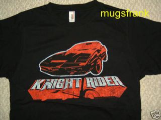 Knight Rider Tv Show Kitt Happens Car David Hasselhoff Purple Shirt