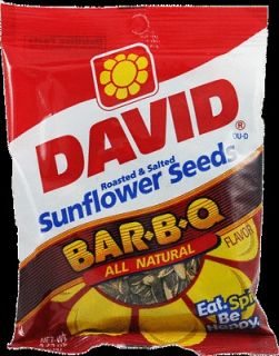 Davids Sunflower Seeds BAR.B.Q Flavor Roasted and salted 5.25 oz bag