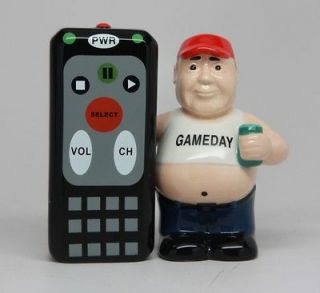 MAGNETIC SALT PEPPER SHAKERS KING OF THE REMOTE