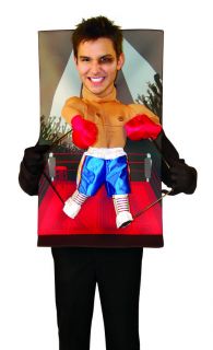 Mens Funny Midget Boxer Fighter Puppet Adult Halloween Fancy Dress