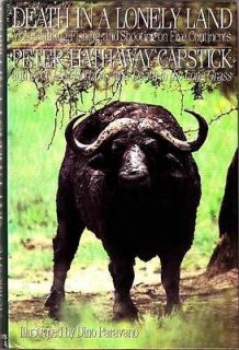 DEATH IN A LONELY LAND Peter Capstick Africa Hunting Book Cape Buffalo