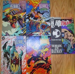 DC Comics Sword of Azrael 1 4 2 3 complete set and Batman 497