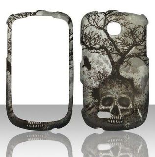 Samsung Dart T499 T Mobile Tree Skull Design Case Cover Hard Snap on