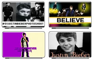 Teenager Justin Bieber Music Laptop Netbook Skin Cover Sticker Decals