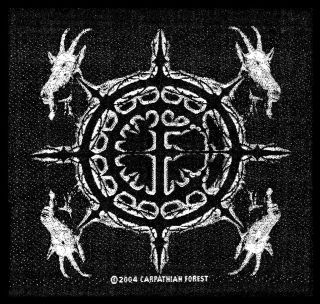 Carpathian Forest Goat Head Death Metal Music Band Woven Badge