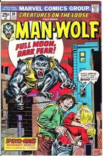 CREATURES ON THE LOOSE #30 31 32 33 34 35 MAN WOLF SET LOT OF HORROR