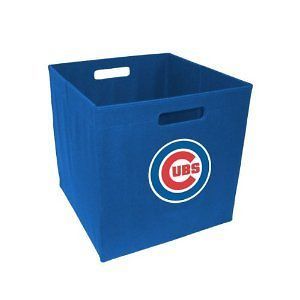 CHICAGO CUBS MLB Baseline 14 Collapsible Storage Bin   Cube NEW