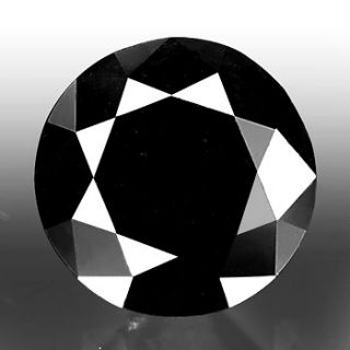 Round Brilliant Cut 9.08 Ct Black Loose Diamond ~FOR WEDDING RING