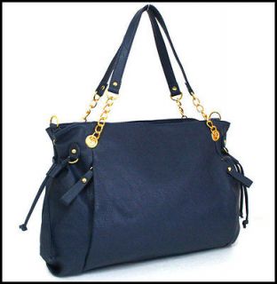 NEW LUXURY LADIES Shoulder Bag/Casual Tote Handbag/PURSE/​253 Navy